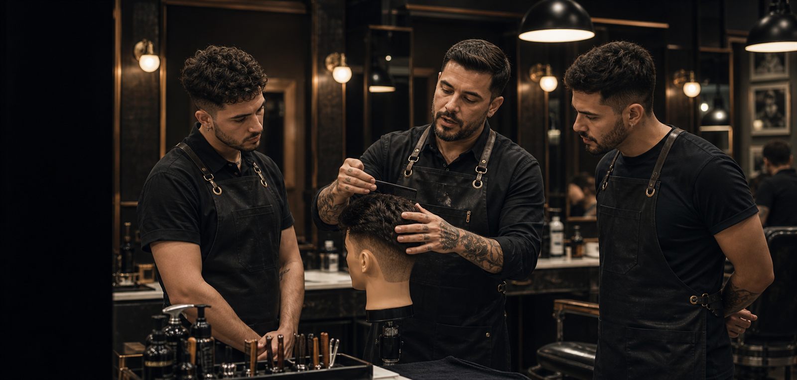Clase de barbería profesional